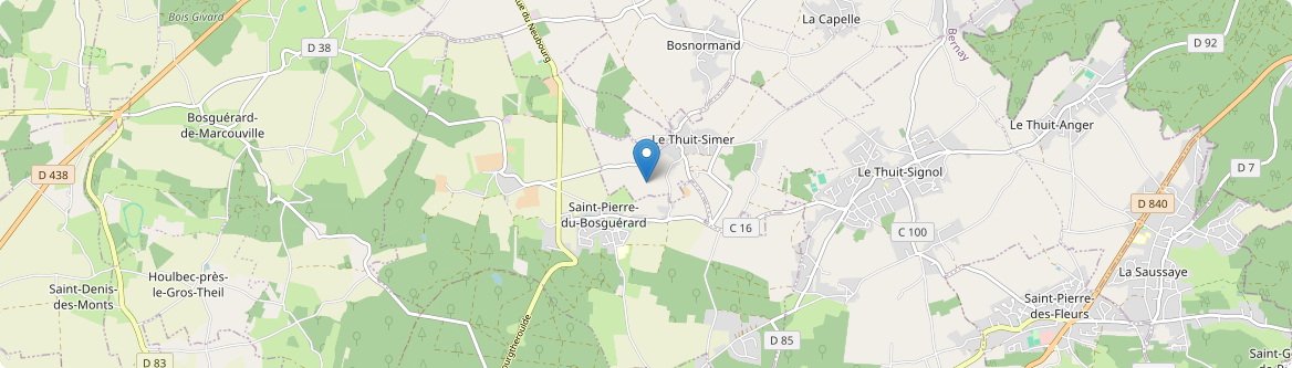 Saint-Pierre-du-Bosguérard - Carte