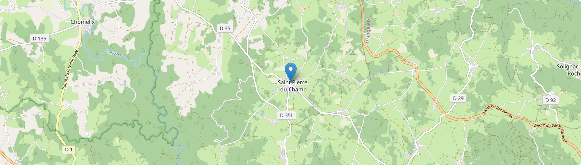 Saint-Pierre-du-Champ - Carte
