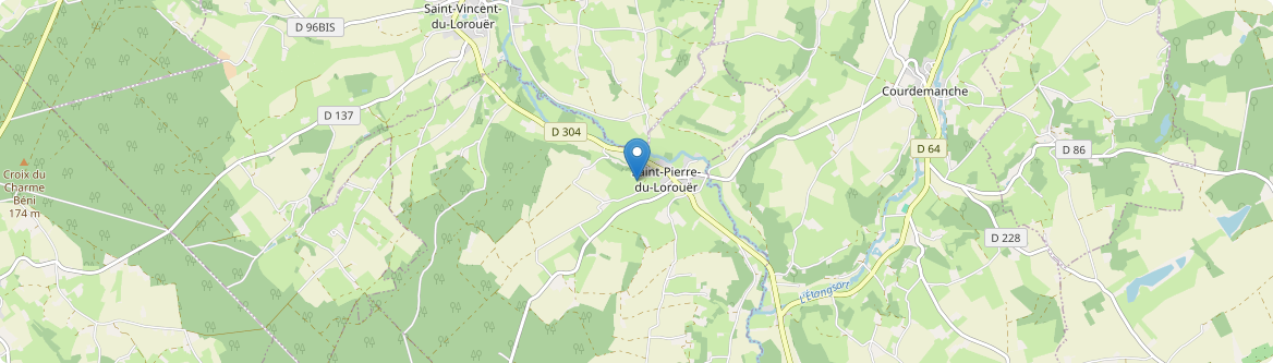 Saint-Pierre-du-Lorouër - Carte