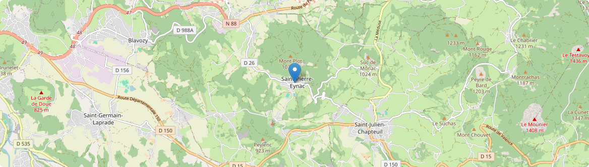 Saint-Pierre-Eynac - Carte