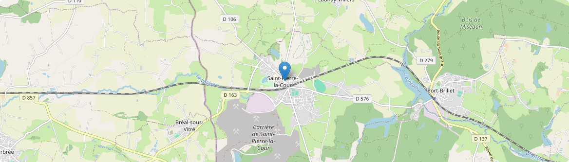 Saint-Pierre-la-Cour - Carte