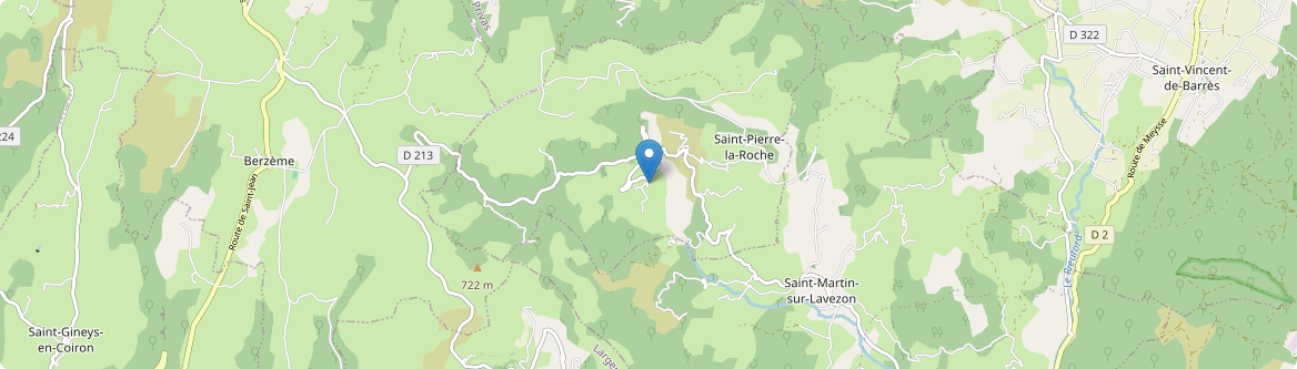 Saint-Pierre-la-Roche - Carte