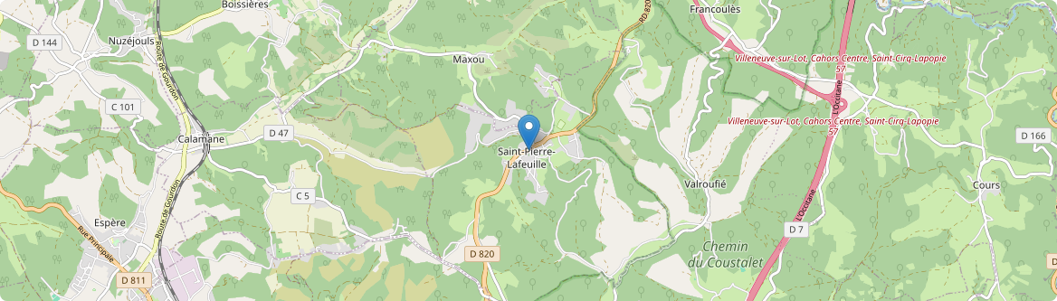 Saint-Pierre-Lafeuille - Carte