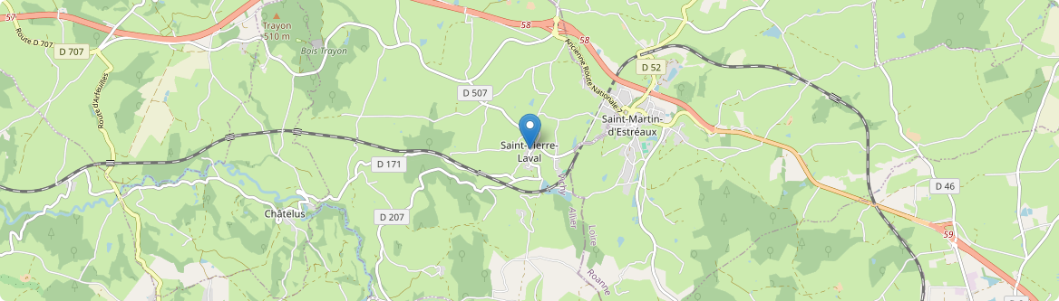 Saint-Pierre-Laval - Carte