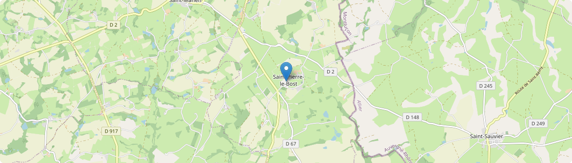 Saint-Pierre-le-Bost - Carte