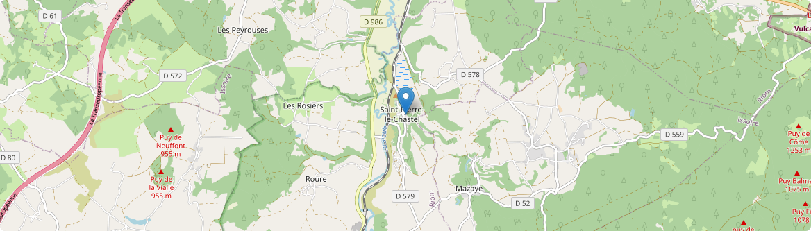 Saint-Pierre-le-Chastel - Carte