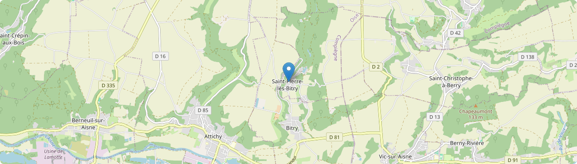 Saint-Pierre-lès-Bitry - Carte