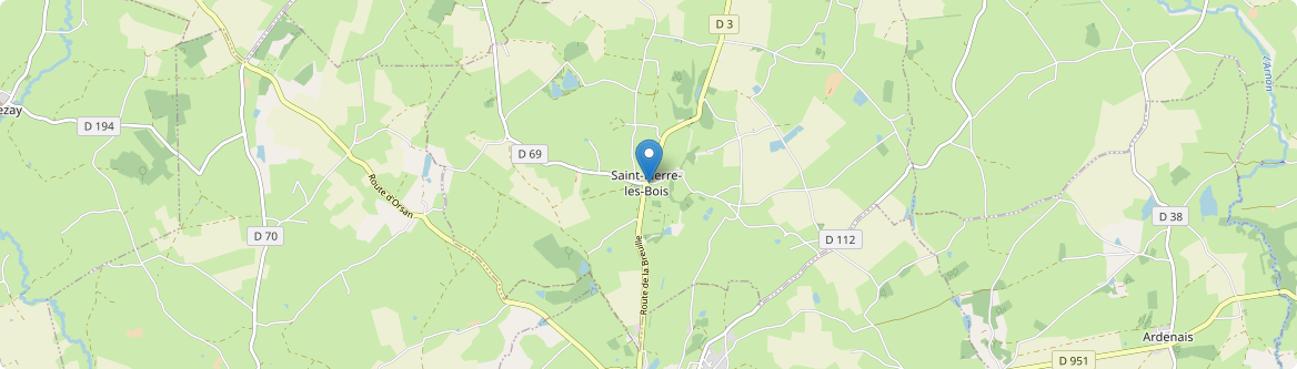 Saint-Pierre-les-Bois - Carte