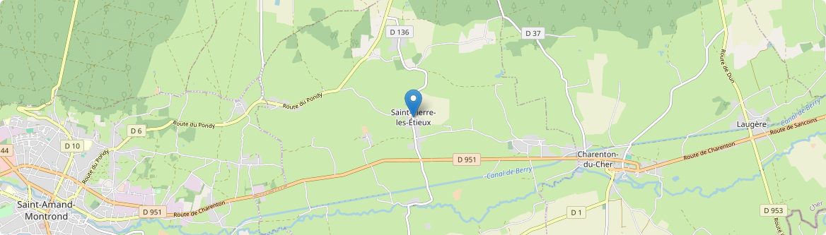 Saint-Pierre-les-Étieux - Carte