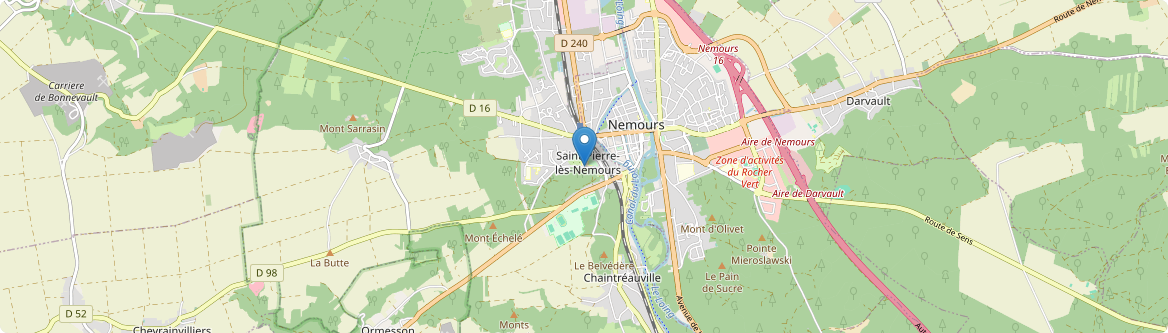Saint-Pierre-lès-Nemours - Carte