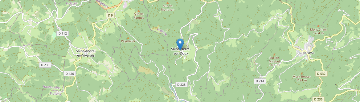 Saint-Pierre-sur-Doux - Carte