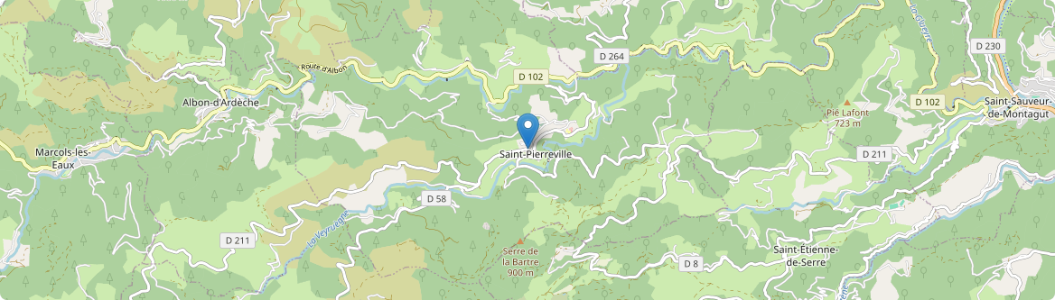 Saint-Pierreville - Carte