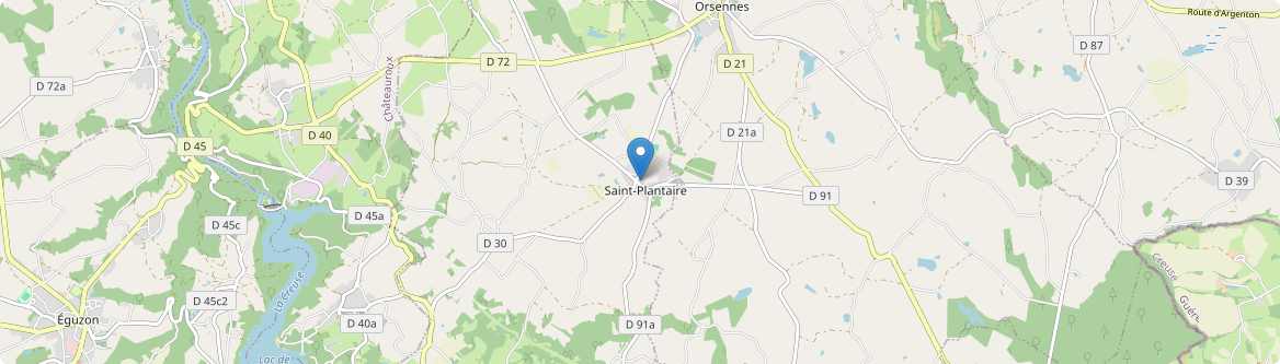 Saint-Plantaire - Carte