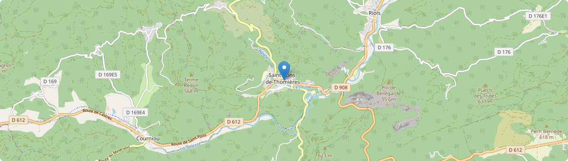 Saint-Pons-de-Thomières - Carte