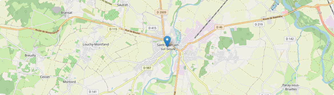Saint-Pourçain-sur-Sioule - Carte
