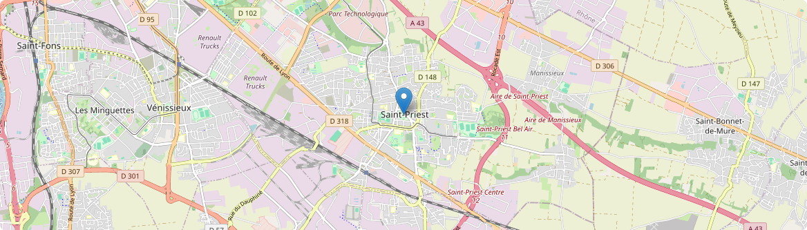 Saint-Priest - Carte