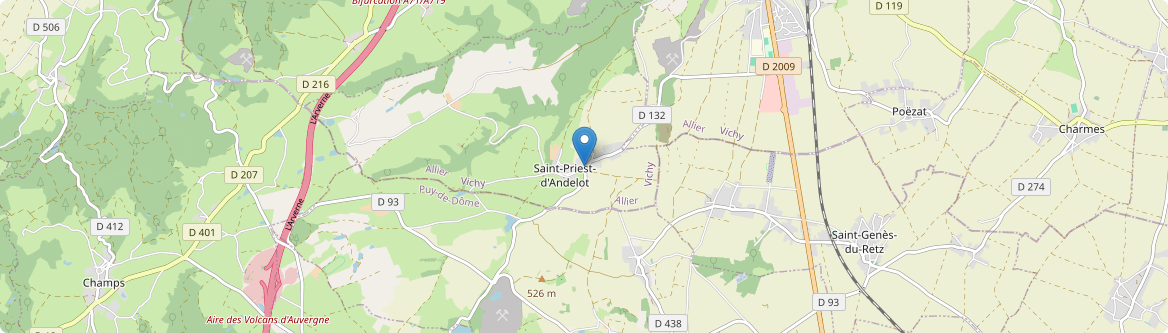 Saint-Priest-d'Andelot - Carte