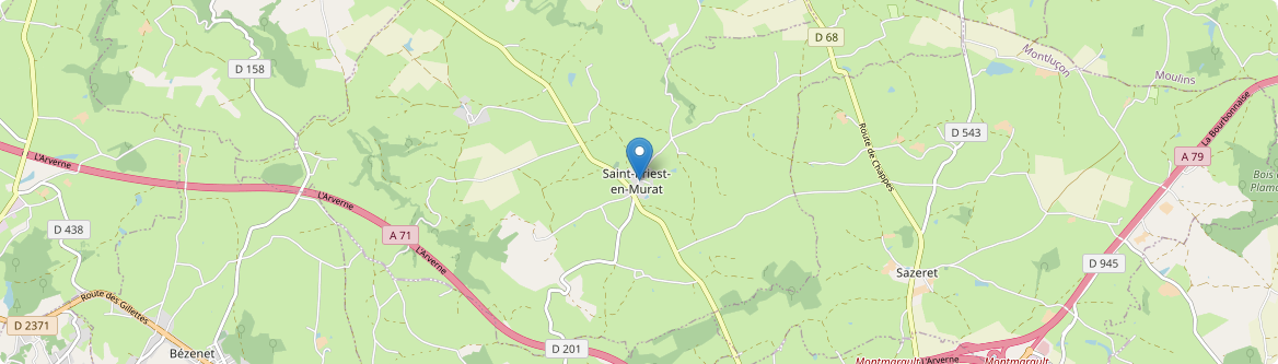 Saint-Priest-en-Murat - Carte