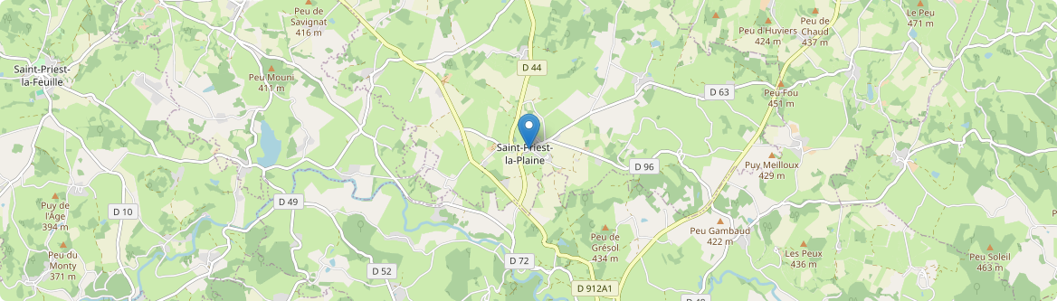 Saint-Priest-la-Plaine - Carte