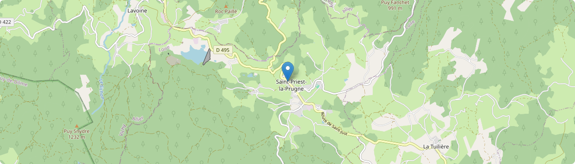 Saint-Priest-la-Prugne - Carte