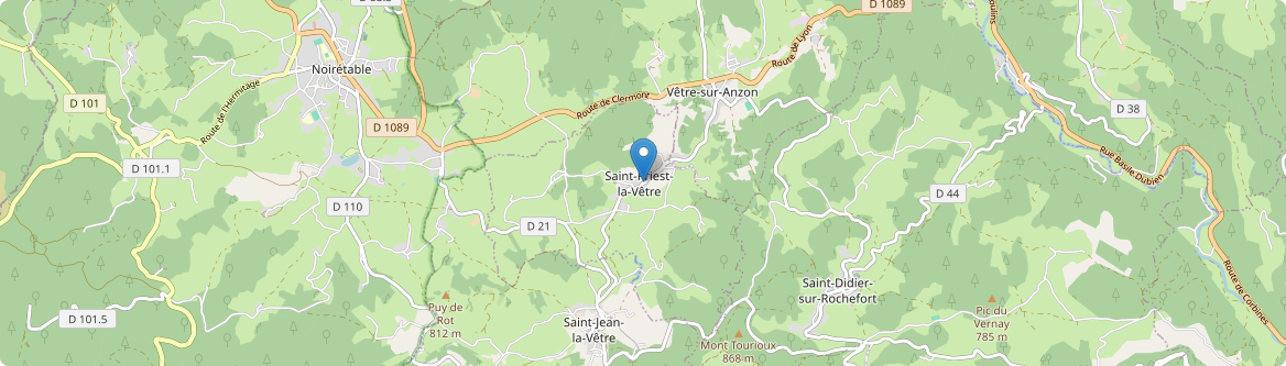 Saint-Priest-la-Vêtre - Carte