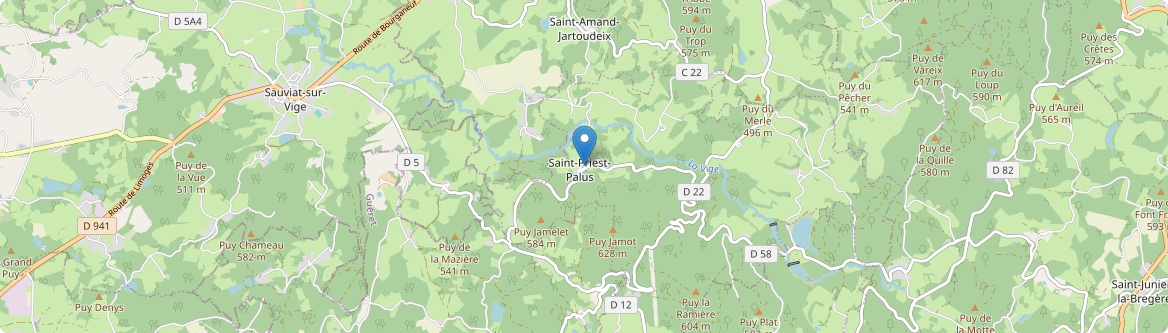 Saint-Priest-Palus - Carte