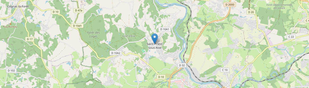 Saint-Priest-sous-Aixe - Carte