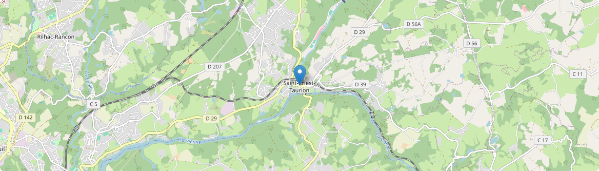 Saint-Priest-Taurion - Carte