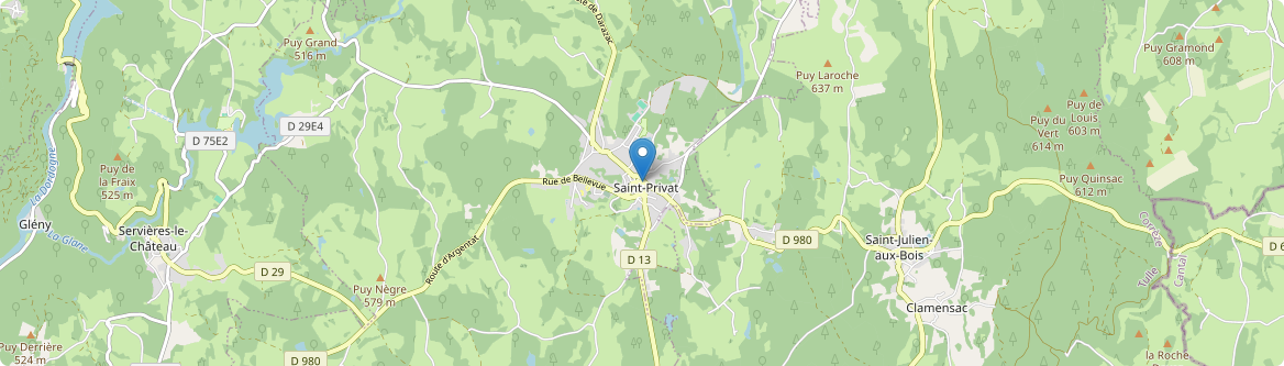 Saint-Privat - Carte