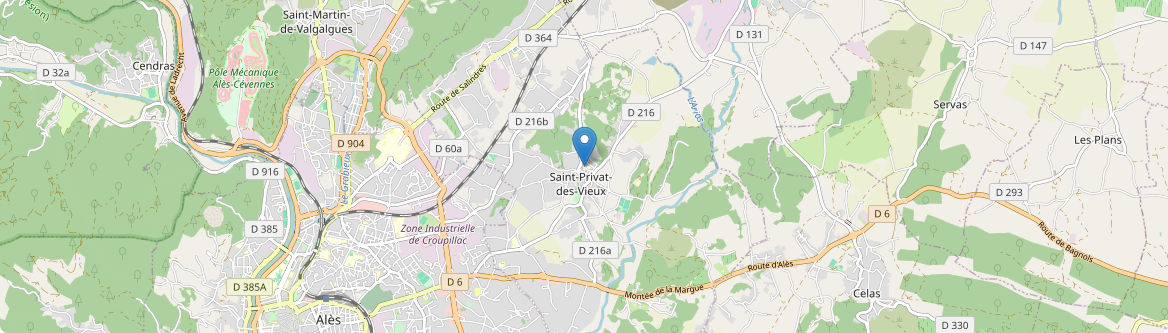 Saint-Privat-des-Vieux - Carte