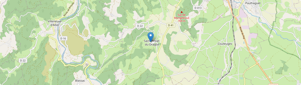 Saint-Privat-du-Dragon - Carte
