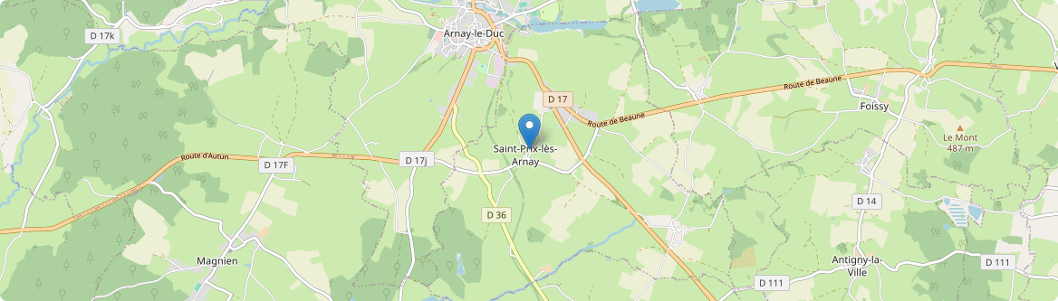 Saint-Prix-lès-Arnay - Carte