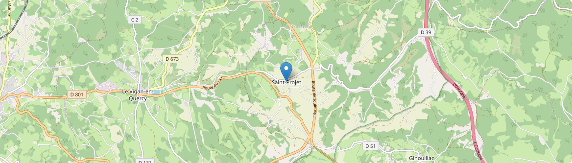 Saint-Projet - Carte