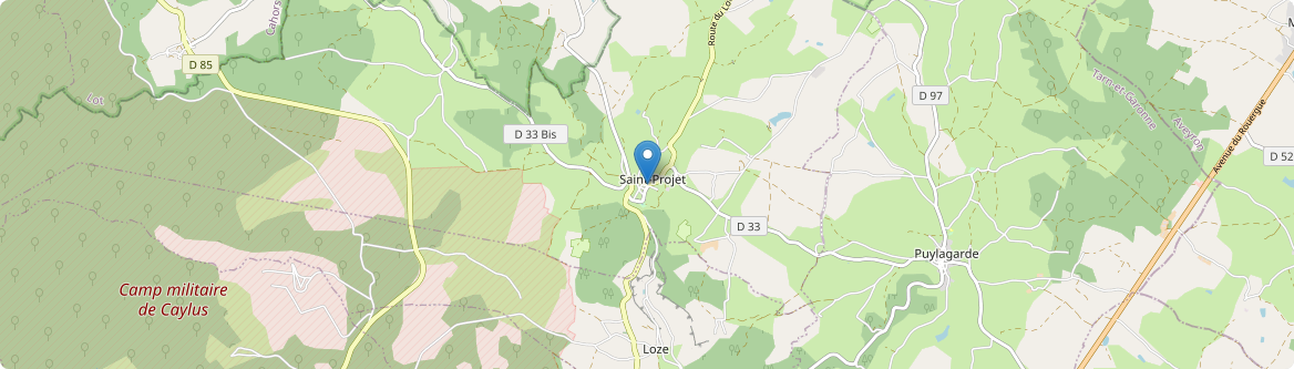 Saint-Projet - Carte