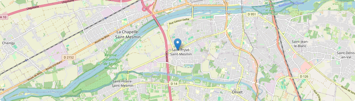 Saint-Pryvé-Saint-Mesmin - Carte