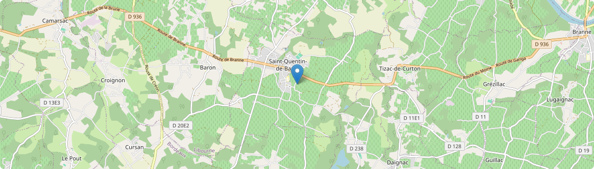 Saint-Quentin-de-Baron - Carte