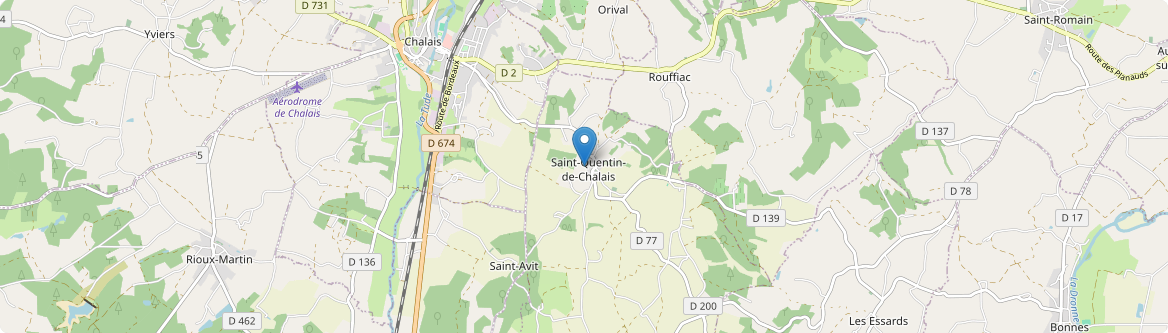 Saint-Quentin-de-Chalais - Carte