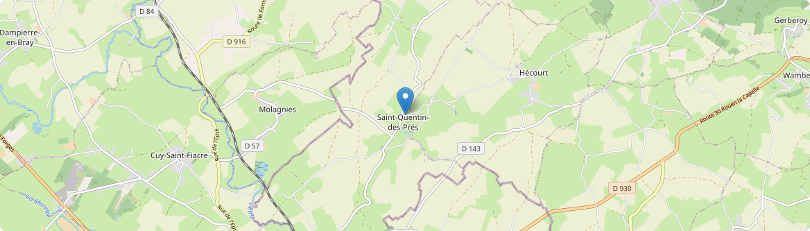Saint-Quentin-des-Prés - Carte
