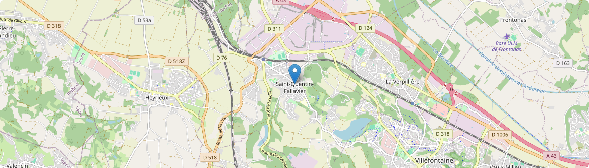 Saint-Quentin-Fallavier - Carte