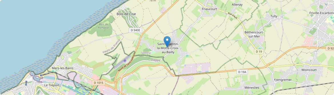 Saint-Quentin-la-Motte-Croix-au-Bailly - Carte