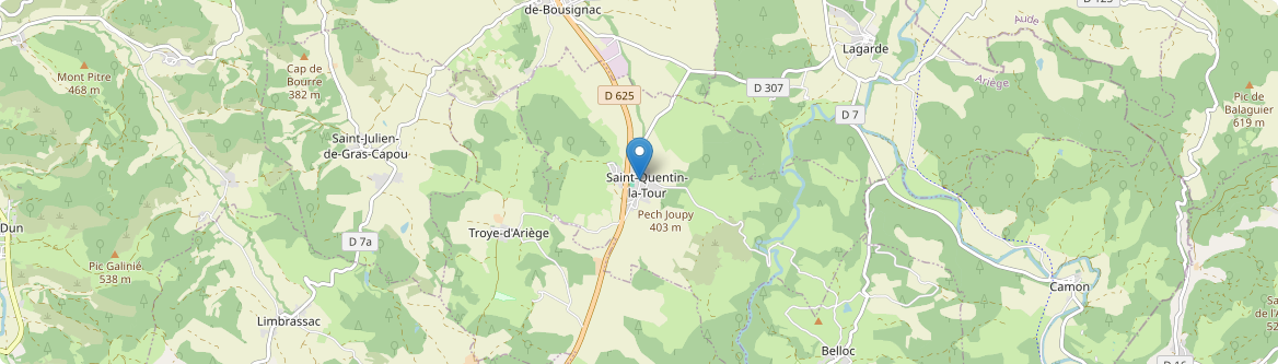 Saint-Quentin-la-Tour - Carte