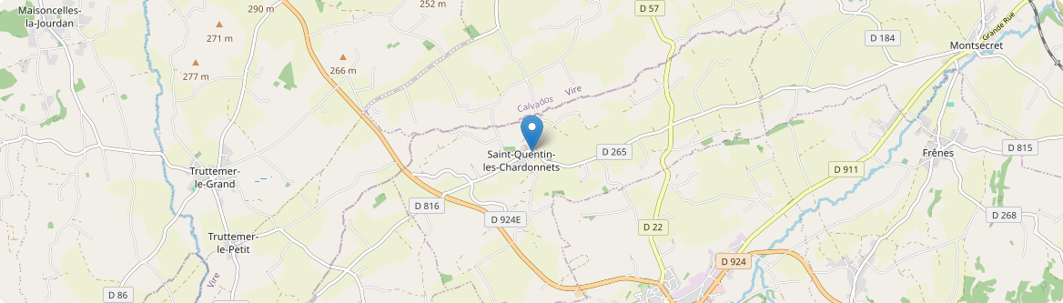 Saint-Quentin-les-Chardonnets - Carte