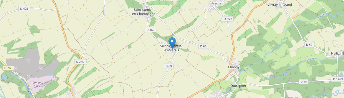 Saint-Quentin-les-Marais - Carte