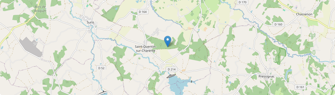 Saint-Quentin-sur-Charente - Carte