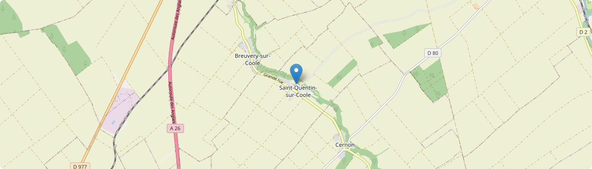 Saint-Quentin-sur-Coole - Carte