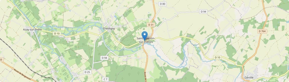Saint-Quentin-sur-Indrois - Carte
