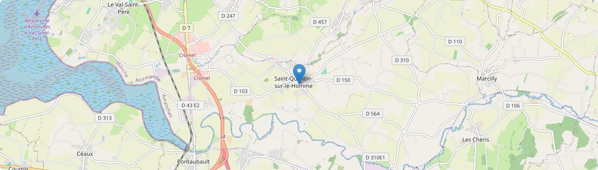 Saint-Quentin-sur-le-Homme - Carte
