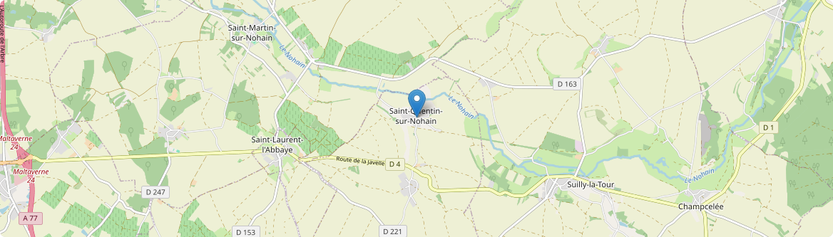 Saint-Quentin-sur-Nohain - Carte