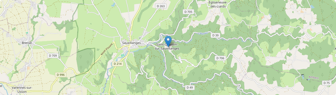 Saint-Quentin-sur-Sauxillanges - Carte