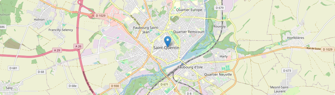 Saint-Quentin - Carte